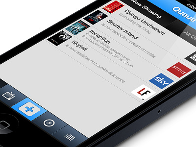Filmhuddle - Queue, Now Showing app app design cinema films ios movie movies