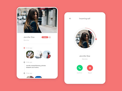 Social App UI Design