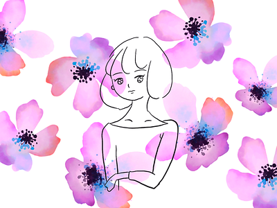Flower girl flower girl illustration