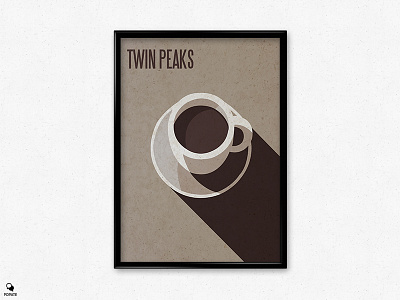 Twin Peaks Minimalist Poster coffee minimalist poster twin peaks vintage poster
