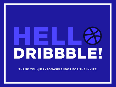 Hello Dribbble! first illustration pop art shot vector