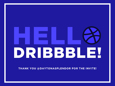 Hello Dribbble!