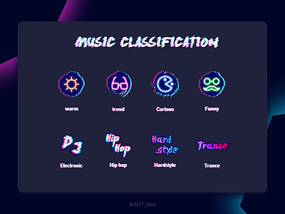 Exercises 008 / 100 Music Label icons