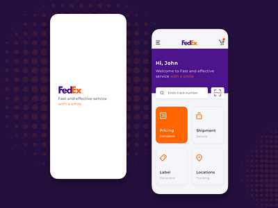 Fedex ecommerce app fedex mobile app design mobile ui tracking app ui ui design