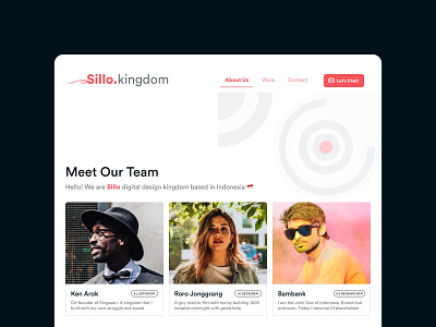 About Us - Sillo Kingdom - Light Theme about us clean company branding company profile design agency light theme light ui minimalist simple ui user experience user interface ux