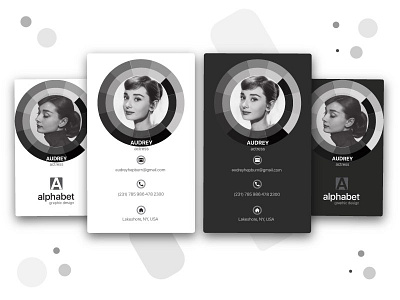 Audrey Hepburn Business Card avatar branding identity business card graphic design id card profile