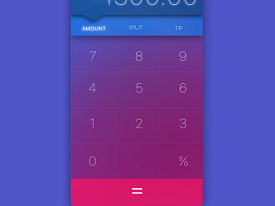 CALCULATOR #004 #DailyUI app calculator color