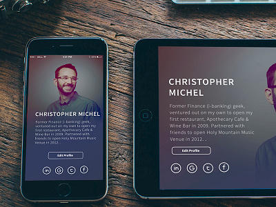 Profile #006  #DailyUI