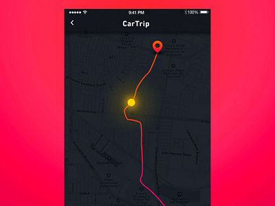 Tracker location#020 #DailyUI app location map pin track ui