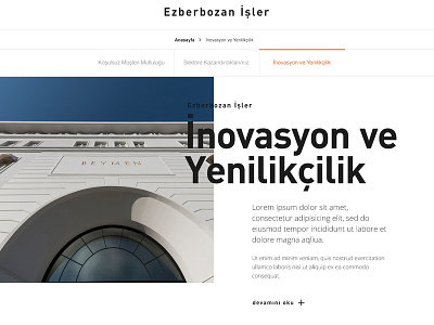 Boyner Grup Detail Page art direction corporate design headline layout logo tab bar typography ui web