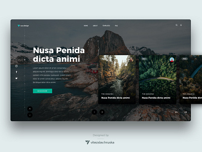 Amazing places | Concept design animation design ui vitezslavhruska webdesign