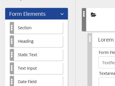 Electronic Form Builder form form builder ui design ux design