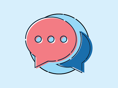 Conversation Icon chat conversation icon illustration message messenger stroke