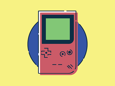 Gameboy Pocket 90s console gameboy icon illustration nerd nintendo pokemon retro video games