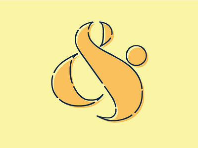Ampersand ampersand design icon illustration stroke typography