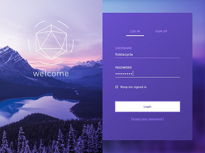 Daily UI 001 - Sign In/Sign Up