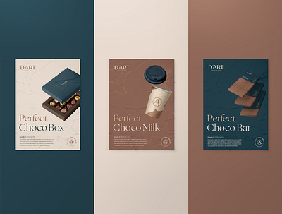 D'Art Poster aesthetic brand brand identity branding chocolate graphic design logo logo design poster design typography