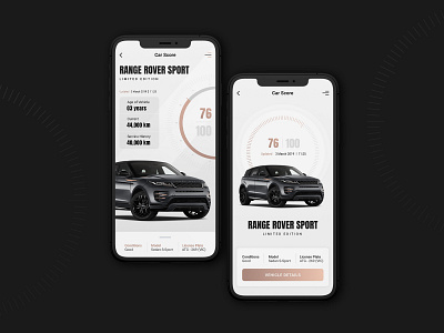 CarScore UI Design app design car inspiration ui ui design uiux