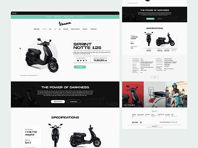 Vespa Concept Website