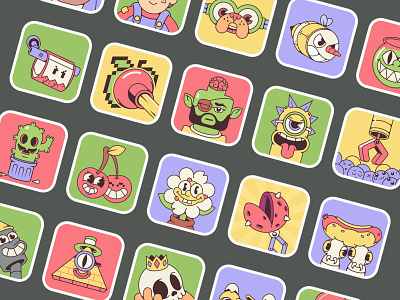 Sber Achievements achievement character cuphead game icon icon design madrabbit