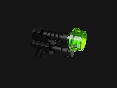 Pew, pew 3d blender gun lego madrabbit weapon