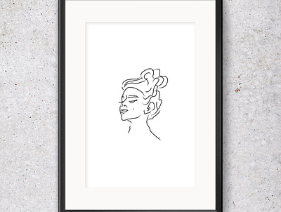 Poster ideas /// Line art | Mockup abstract art design illustration line art mockup simplicity