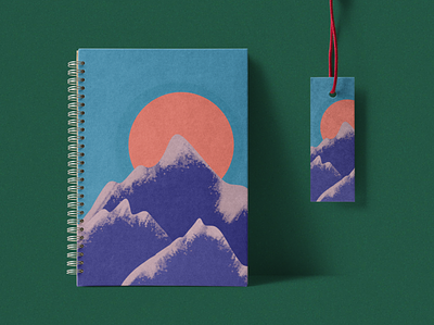 packaging design | mountain range branding illustration mockup packaging packaging design procreate pocket sketchbook