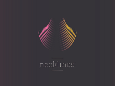 necklines | logo branding design illustration logo vector