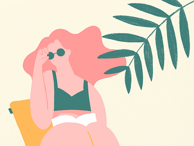 Sunbath☀️ illustration