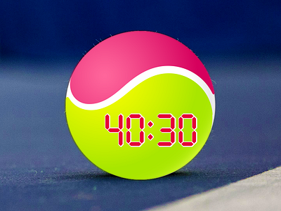 iWatch icon for tennis tracker app flat icon ios ipad iwatch retina