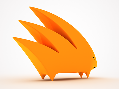 Hedgehog 3D 3d character hedgehog mascot