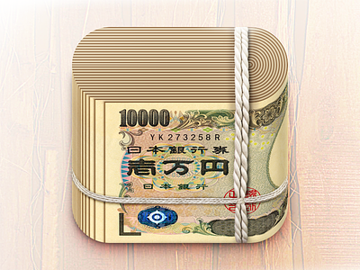 Sake at my expense! For all! icon ios ipad iphone money retina yen