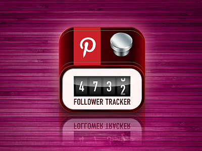 Icon for PinTrack - Follower Tracker For Pinterest followers icon ios ipad iphone retina