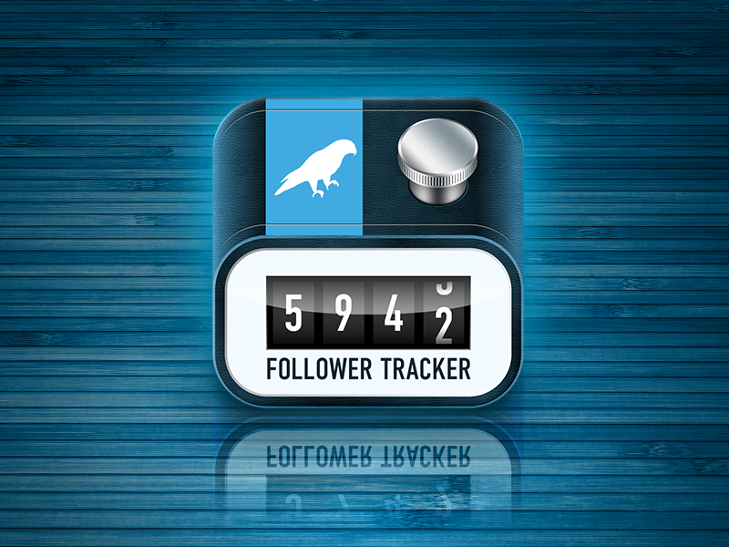 icon for twittrack follower tracker for twitter icon ios retina iphone ipad followers - twitter followers icon