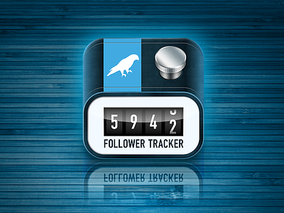 Icon for TwitTrack - Follower Tracker For Twitter followers icon ios ipad iphone retina