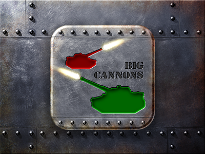 Big Cannons game app icon app icon ios ipad iphone retina