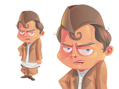 Angry Indian Boy Vector Illustration avatar characterdesign illustration indian indian cartoon indian character indian illustration indian vector indians mascot vector vector art vector character vector illustration