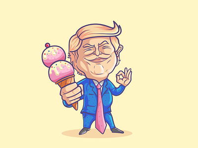 Trump gets 2 scoops of ice cream, everyone else gets 1