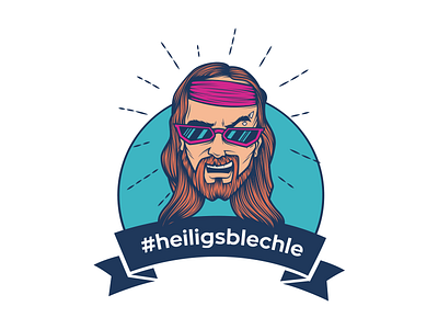 Hipster Jesus!! christian cool heiligsblechle hipster jesus rock swag vector