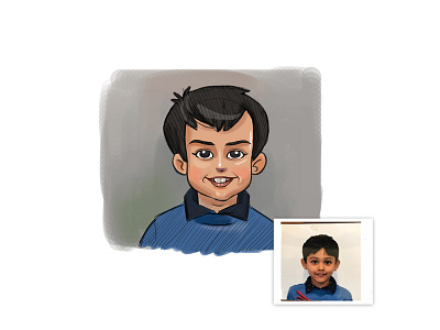 Kid Cartoon Caricature - 02 avatar body cartoon dp face illustration picture profile vector