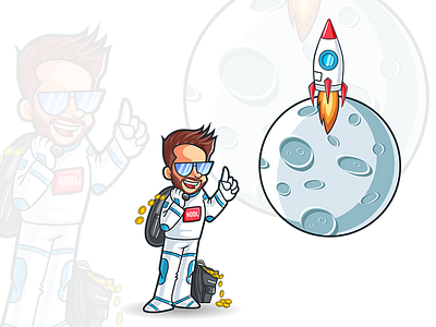 Moon Bags Crypto Mascot