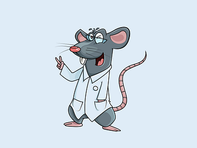 Crazy Rat Scientist by Shallu Narula on Dribbble