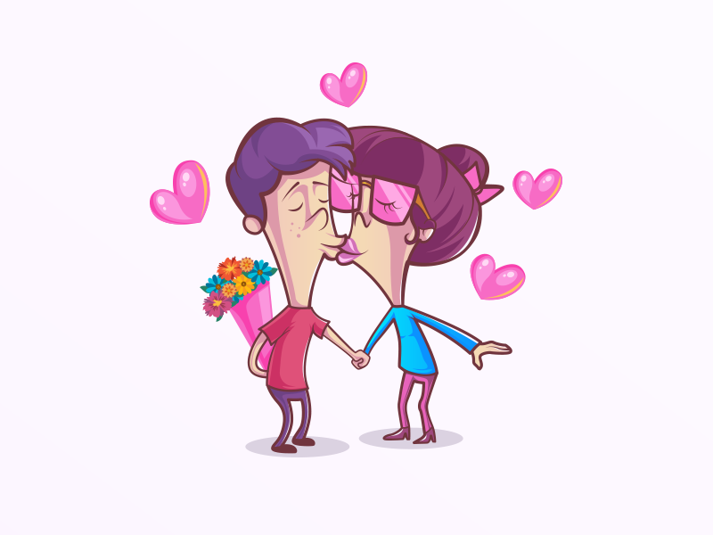 Lovey Dovey Couple by Shallu Narula on Dribbble