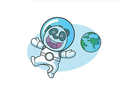 Astro! astronaut cartoon cute earth galaxy space spaceship spacesuit teddy