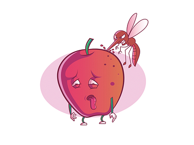 Apple apple cartoon cute fruit insect secret life of fruits worm