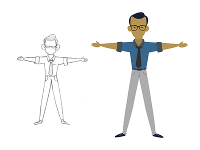 Flat Vector Character illustration