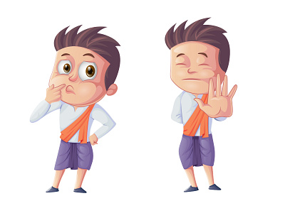 Character Design for a campaign avatar cartoon character face funny happy illustration kids mascot people vector