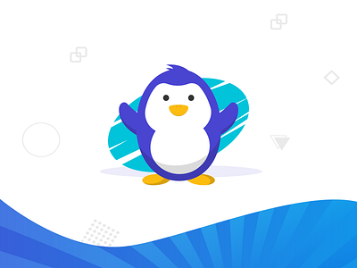 Penzi - Penguin Mascot Design avatar branding business cartoon character cool cute flat happy illustration mascot penguin ui vector