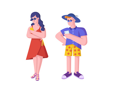 Flat Characters design