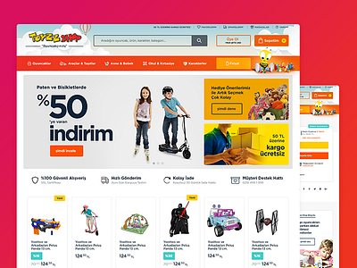 Toyzzshop New UI - homepage & productpage